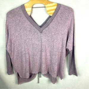Free People‎ Movement Oversized Med Batwing Tunic/Sweater Pink Rayon